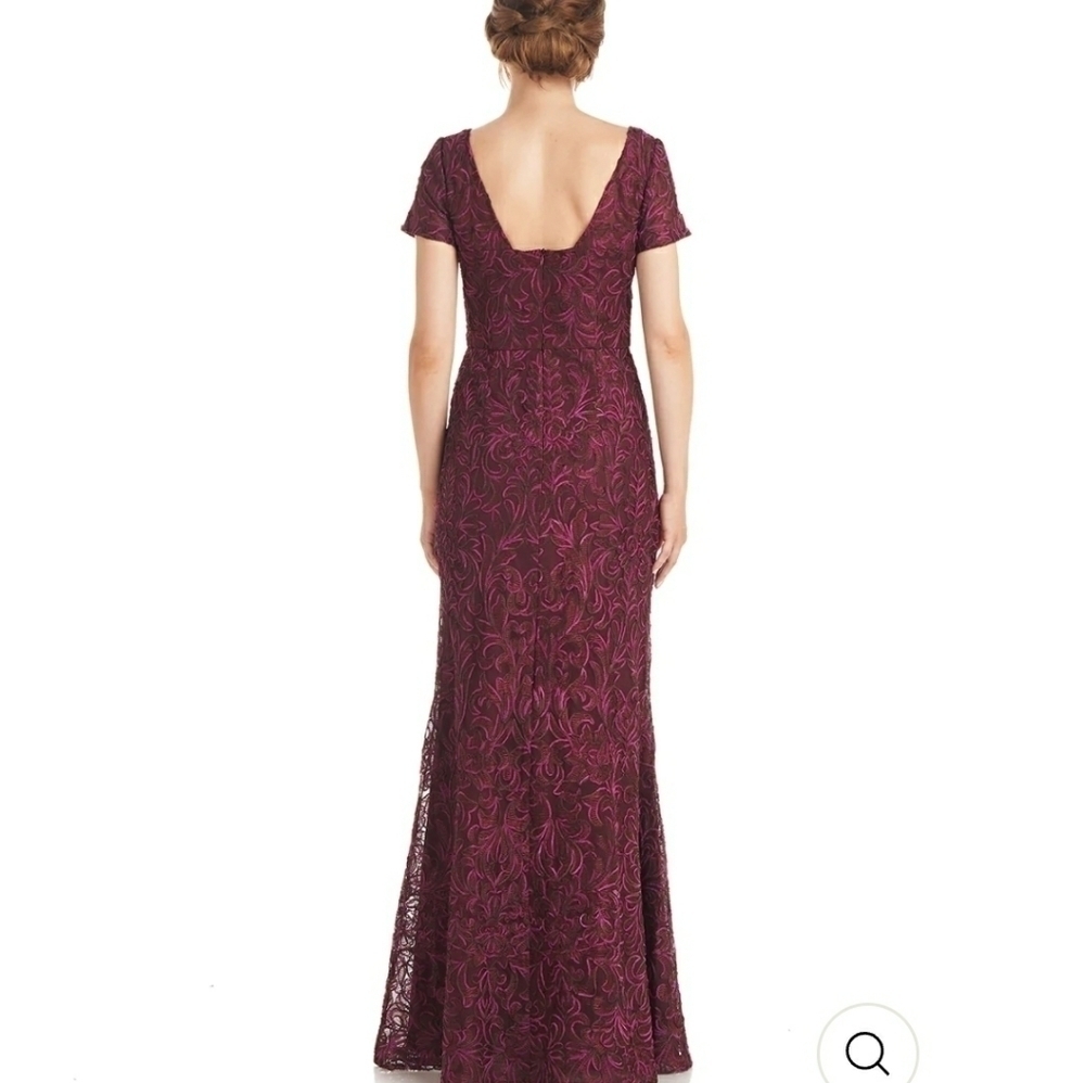 J&S Collection Jolene Boat Neck Gown - Picture 3 of 13